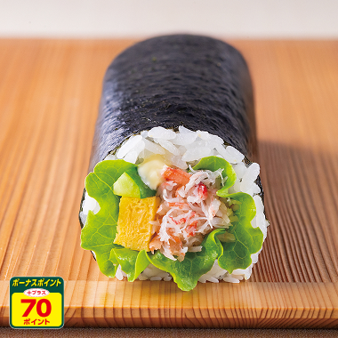 紅ずわいがに入りサラダ太巻き
