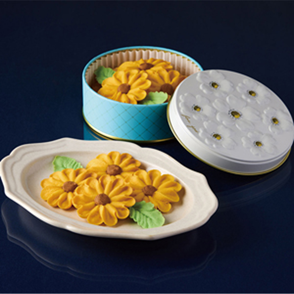 「フラワーピクニックカフェ」お花のぼうろ缶セット