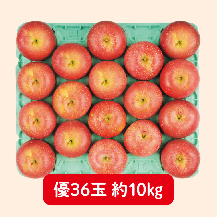 あづみ産　サンふじりんご（優 10kg 36玉）