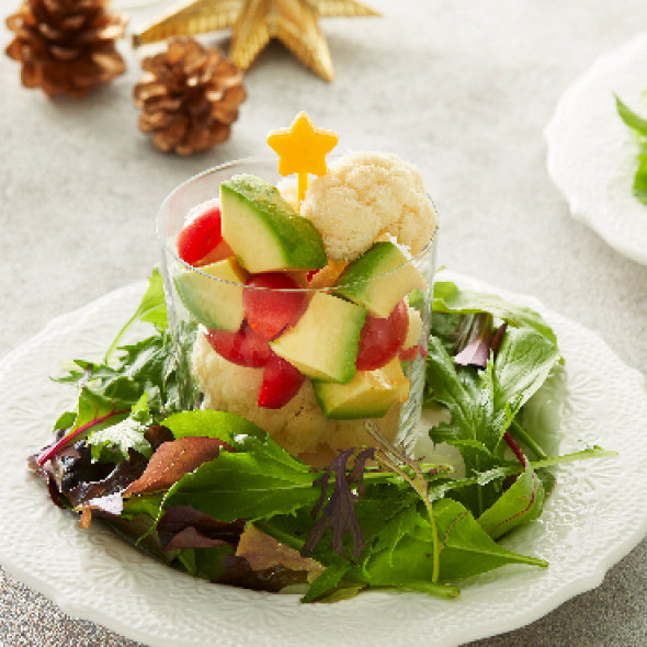 クリスマスカラーサラダ